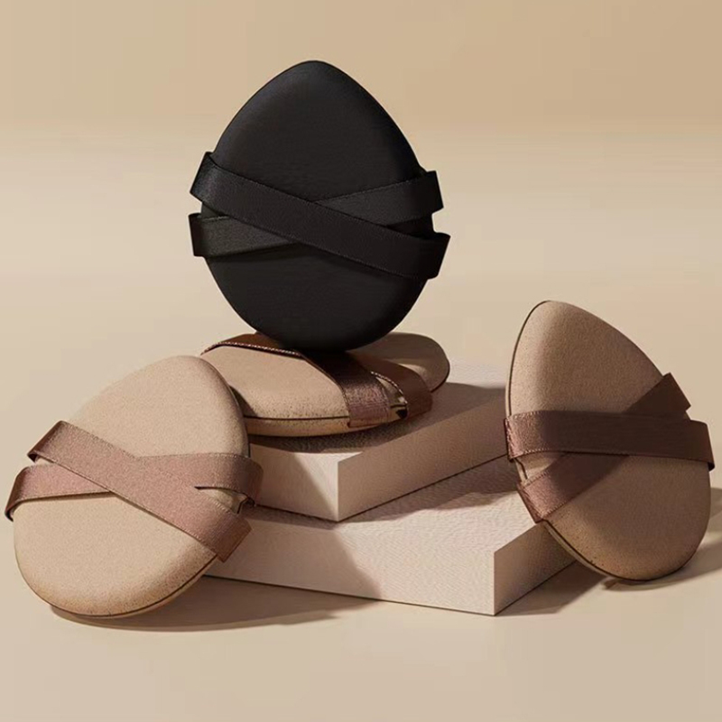 RO-PP007 Double ribbon makeup powder puff