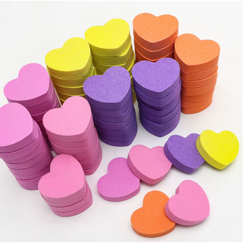 RO-NP008 Heart shaped sponge polish nail file