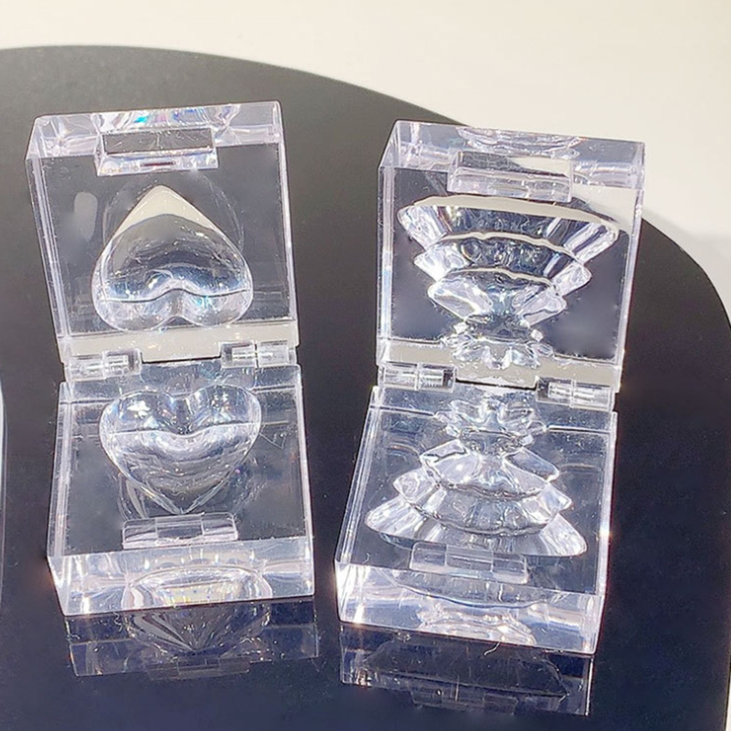 RO-BST01 Transparent heart-shaped blush case