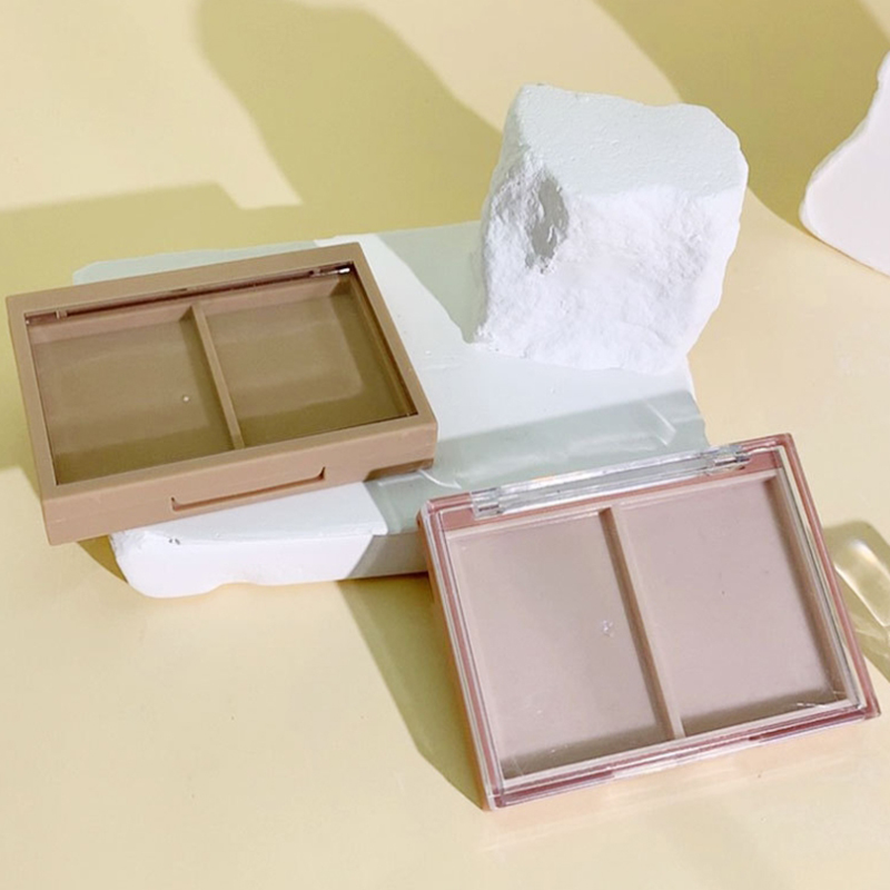 RO-BST06 Rectangular brown two-color blush box