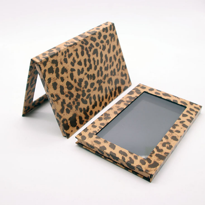 RO-EB002 Leopard print magnetic eyeshadow empty box
