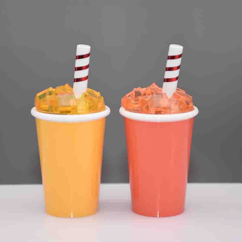 RO-LT072 Ice cube straw cup-shaped lipstick tube