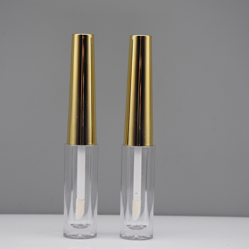 RO-LGT59 Shiny gold lid lip gloss tube