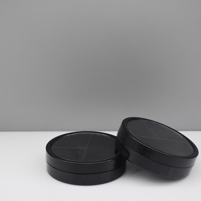 RO-EB062 Round spiral cap three-color eyeshadow case