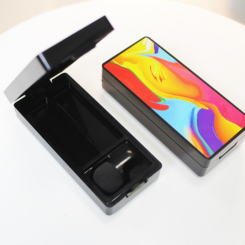 RO-EB008 Eyeshadow compact with mushroom-shaped cotton brush