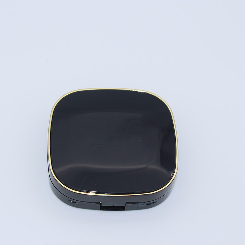 RO-EB011 Black rounded square eyeshadow container