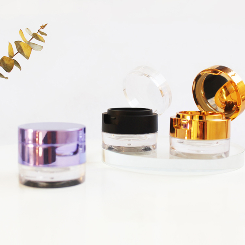 RO-EB058 Round double-layer dry and wet eyeshadow container